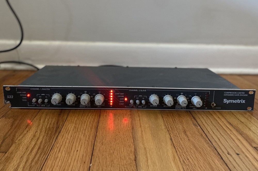 READ Vintage Symetrix 522 2 Channel Unit Compressor Limiter Expander Gate Ducker