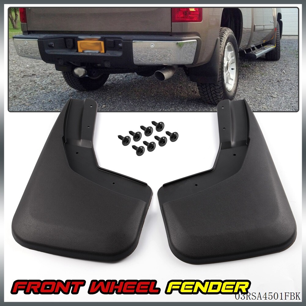 2pcs Front Mud Flaps Guards Splash Guards Fit For 2014-2018 Chevy Silverado