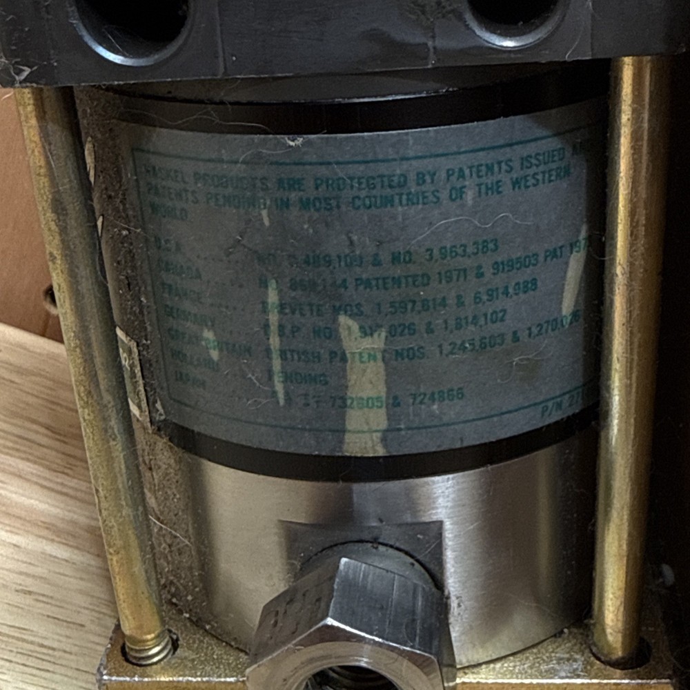 HASKEL MS-71 HYDRAULIC PUMP