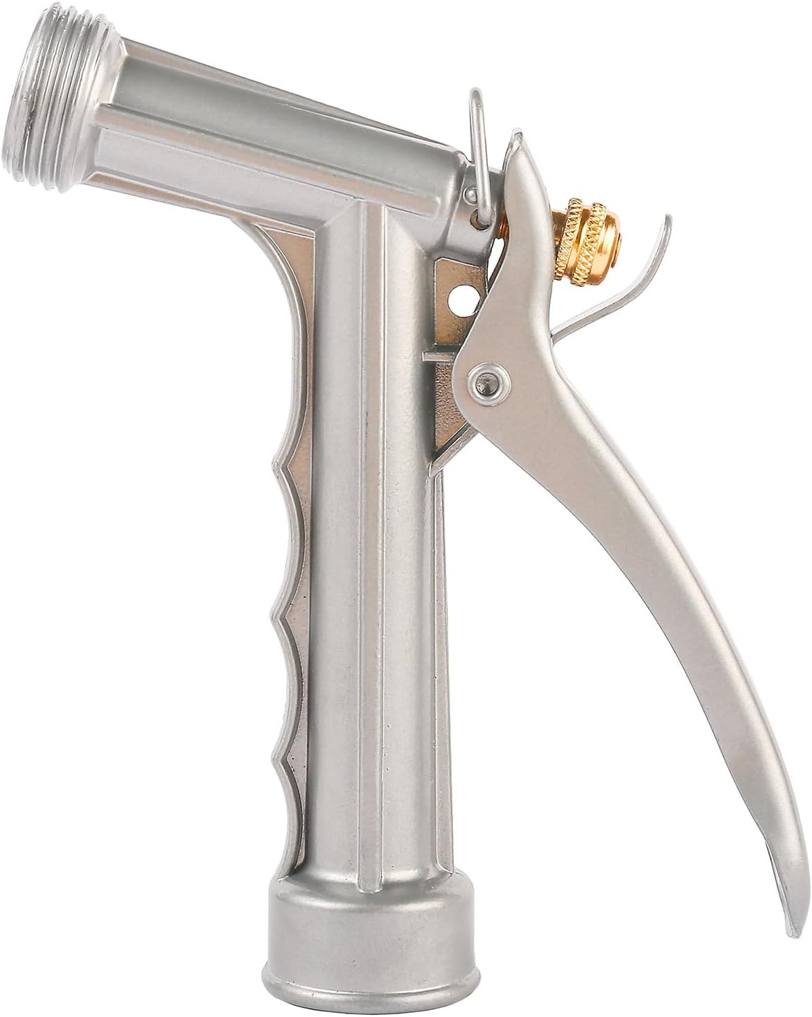 2-Pack Zinc Metal Garden Hose Nozzle, Adjustable Spray