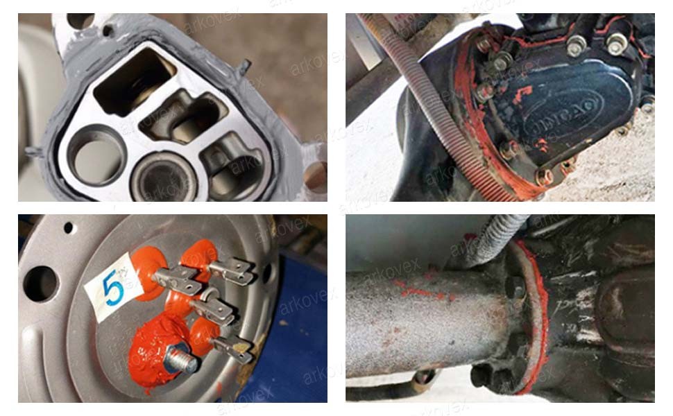 2pcs black High Temperature RTV Silicone Gasket Maker Anti Freeze &Oil Resistant