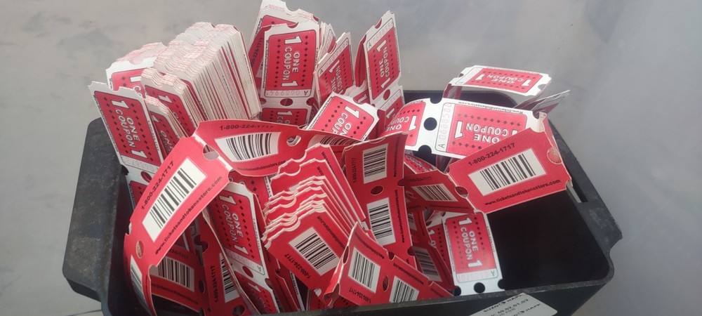 arcade redemption ticket lot #135