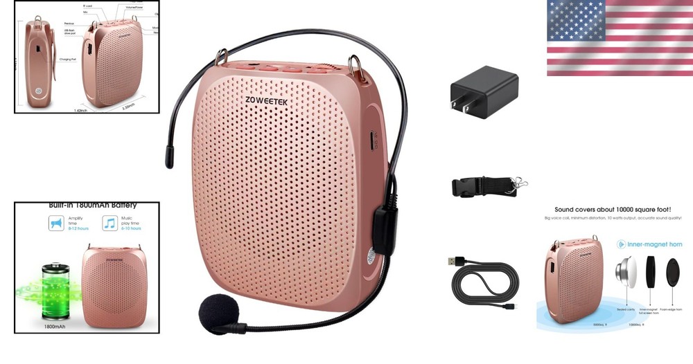 Multi-Input Voice Amplifier with 10W Output - Perfect for Guiding Tours