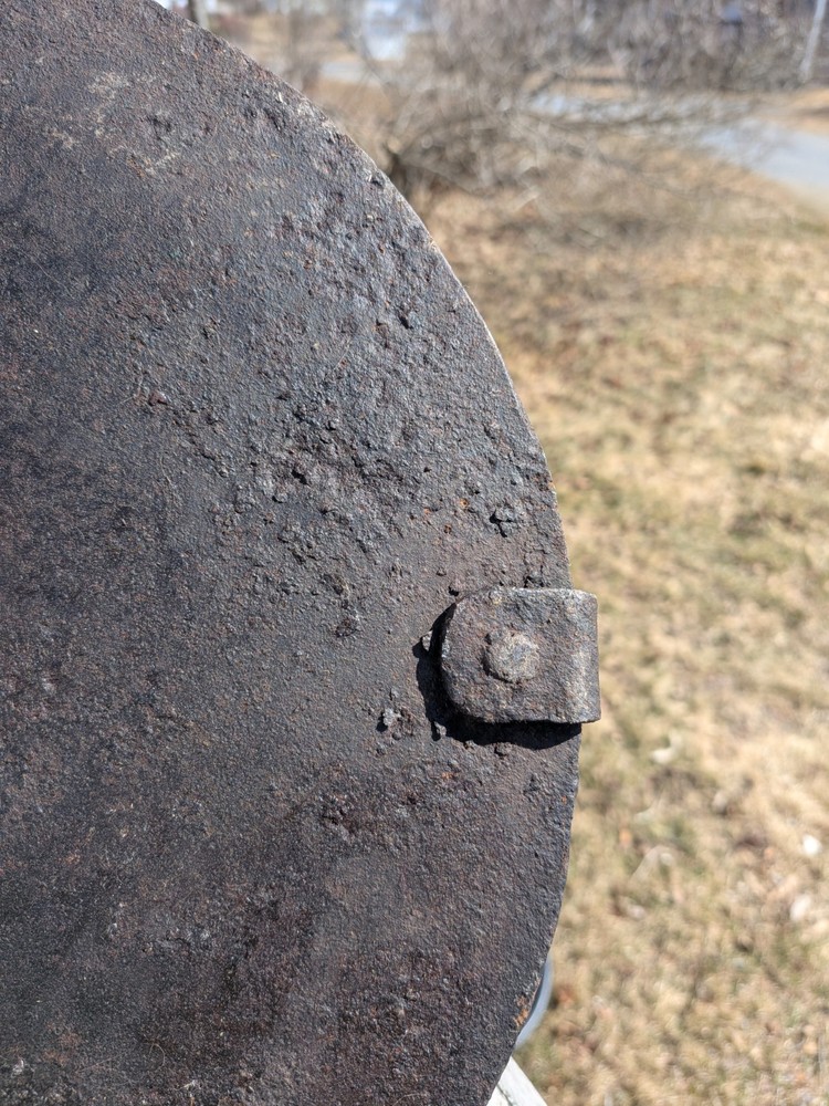 Antique Cast Iron Griddle Bail Handle Unmarked