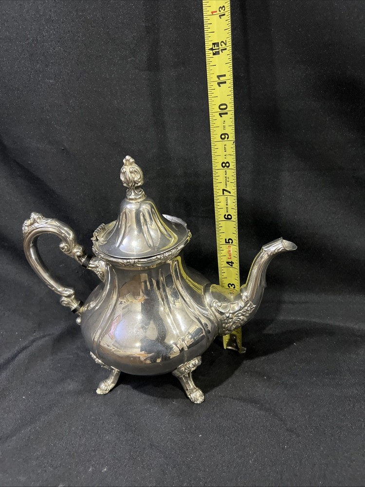 Silver Plated Tea And Coffee Kettle