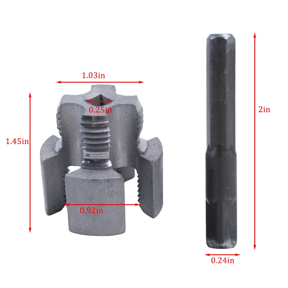 2pcs Integrated Internal & External Pipe Threading-Tool,PVC Pipe Threader Kit