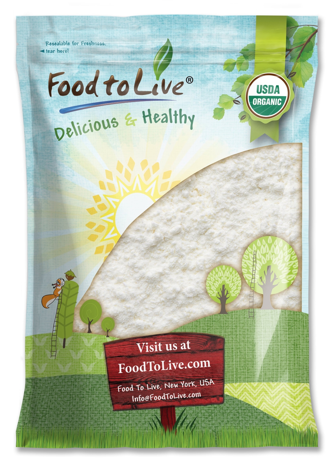 Organic Coconut Milk Powder - Non-GMO, Pure, Contains Maltodxtrin