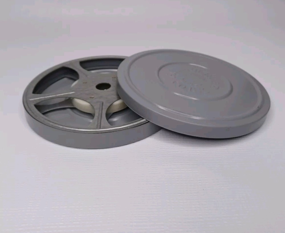 Brumberger 5" Grey Metal Reel Case