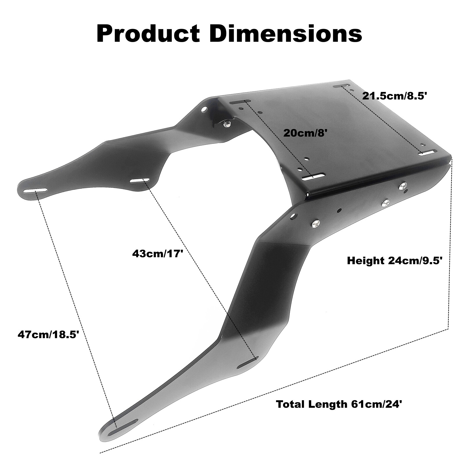 Razor Tour Pack Pak Pad & Trunk Luggage Rack for Kawasaki Vulcan 1700 Vaquero