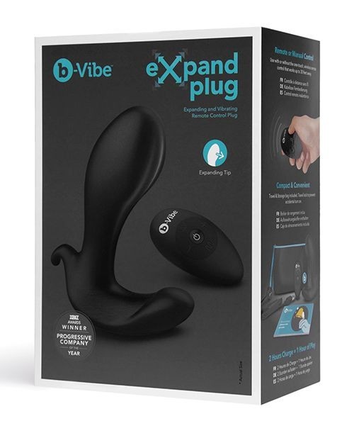 B VIBE EXPAND PLUG REMOTE CONTROL ANAL BUTT PLUG