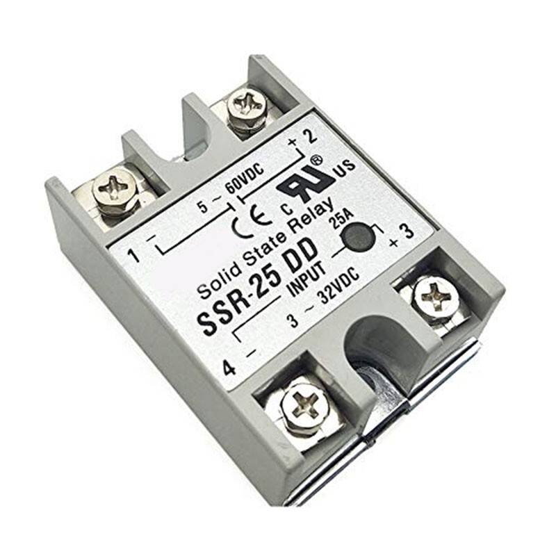 1x For SSR-25DD/SSR25DD 25A Solid State Relay