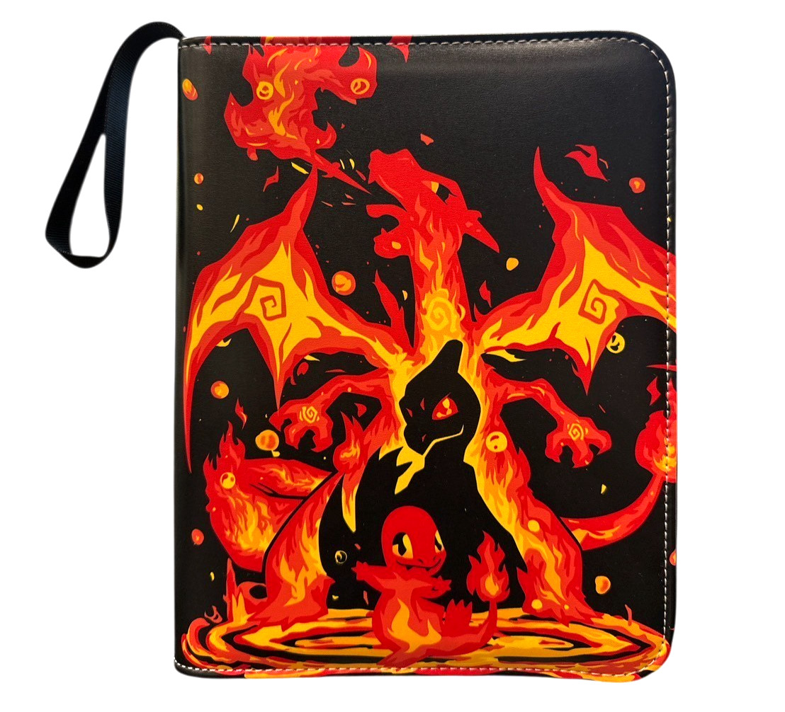 Charizard Card Binder for Pokemon Cards Holder 400 Cards w/ 50 Removable Sleeves