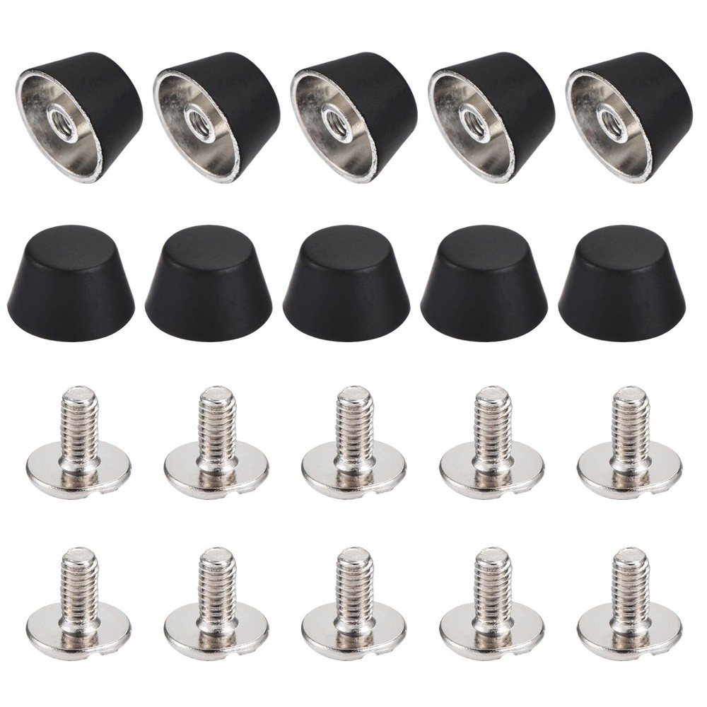 12x7mm Rivet Studs Screw Back Flat Cable Feet Stud Matte Tip 10pcs