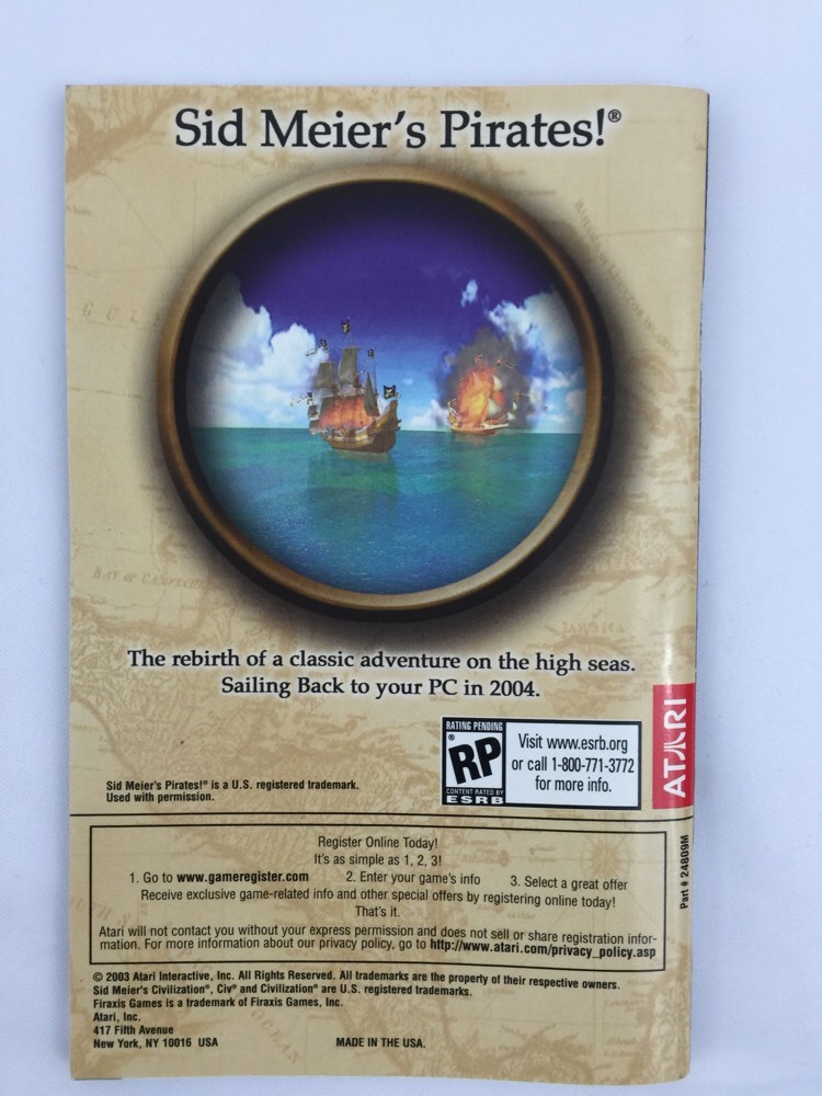 Sid Meier's Civilization Conquests Manual Instruction Book ONLY PC Atari