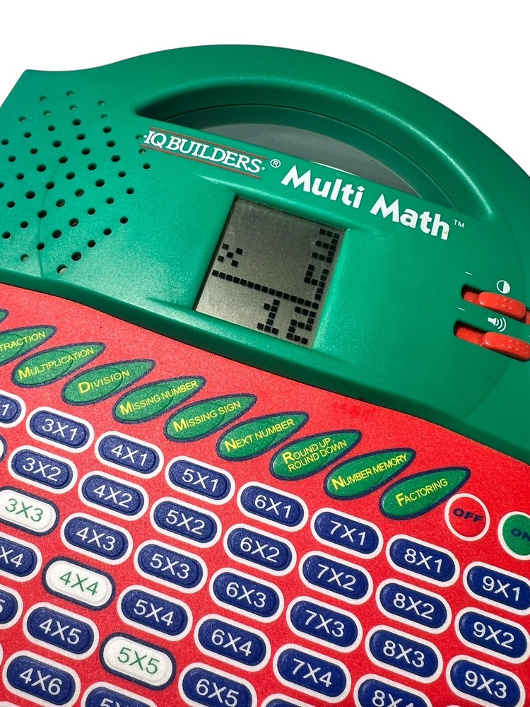 IQ Builders Multi Math Electronic Learning System STEM, WORKS! Vintage