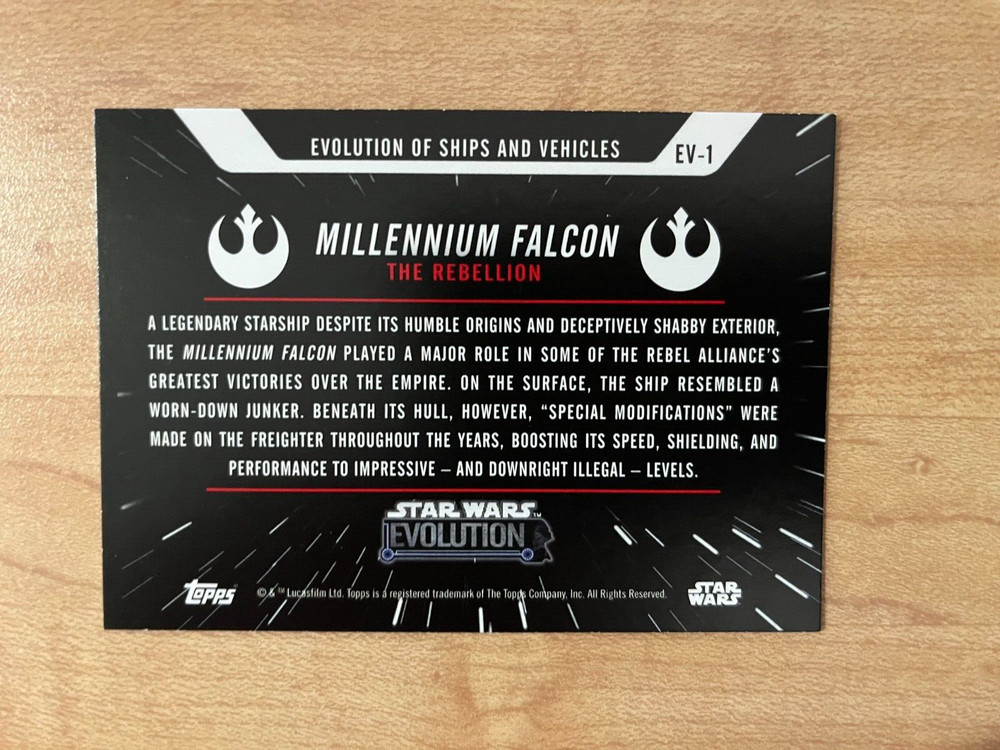 2016 Topps Star Wars Evolution Ships & Vehicles Insert Set (18 cards) NrMt