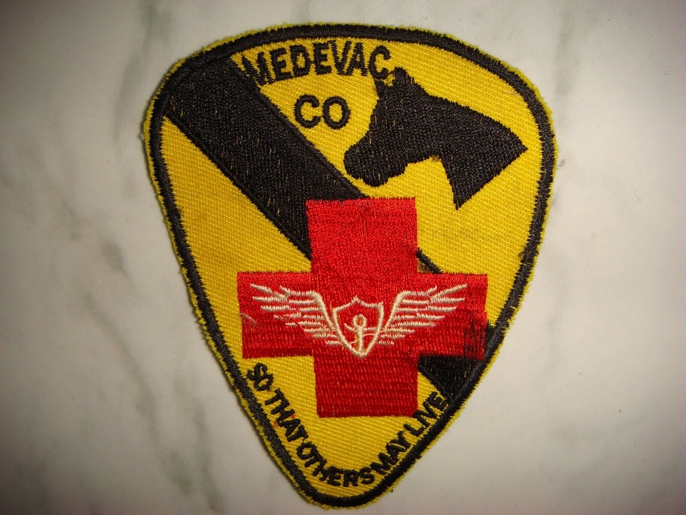 US 1st CAVALRY DIVISION MEDEVAC Co. SO THAT OTHERS MAY LIVE, VIETNAM WAR PATCH