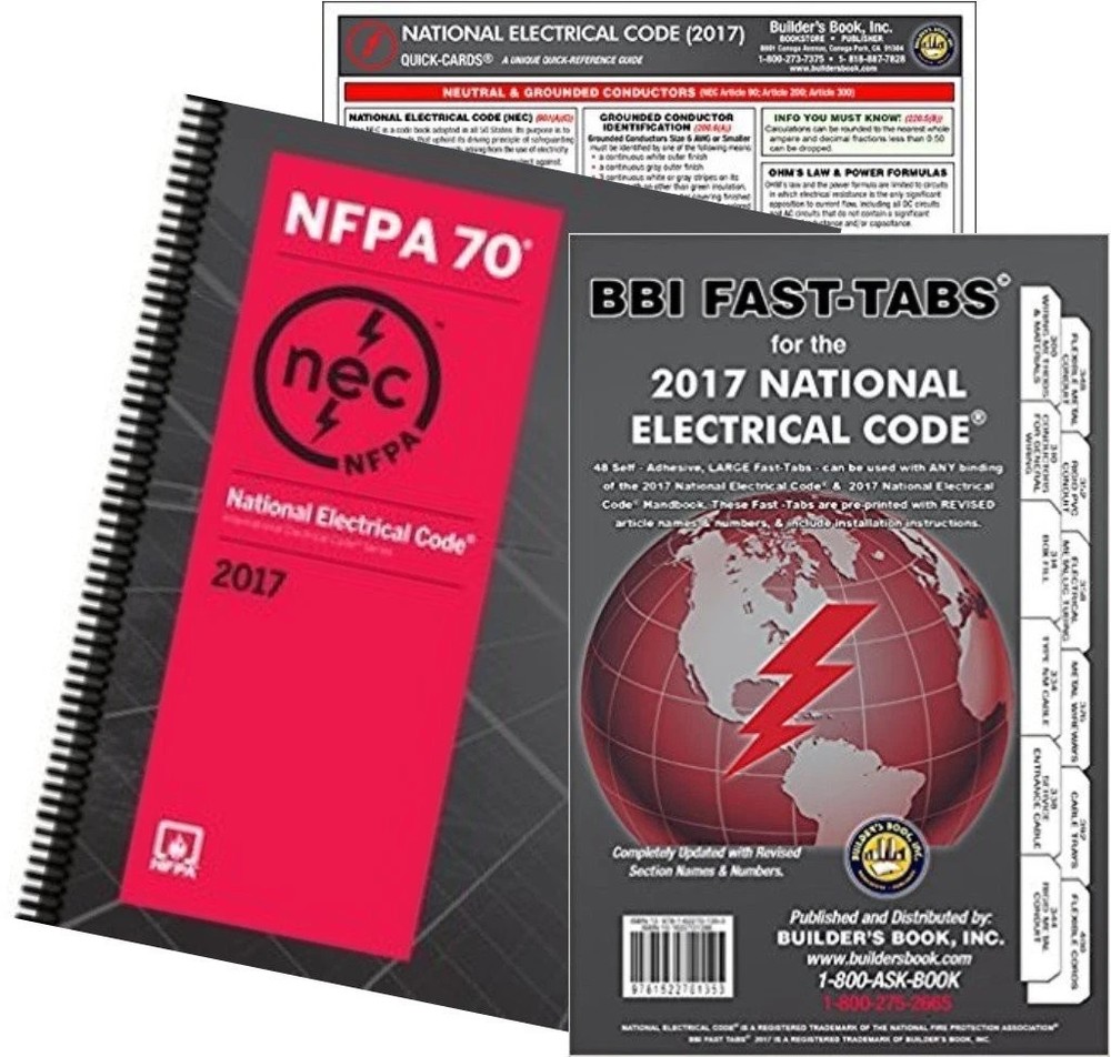 NFPA 70 National Electrical Code 2017 SPIRAL WITH BBI TAB  ,