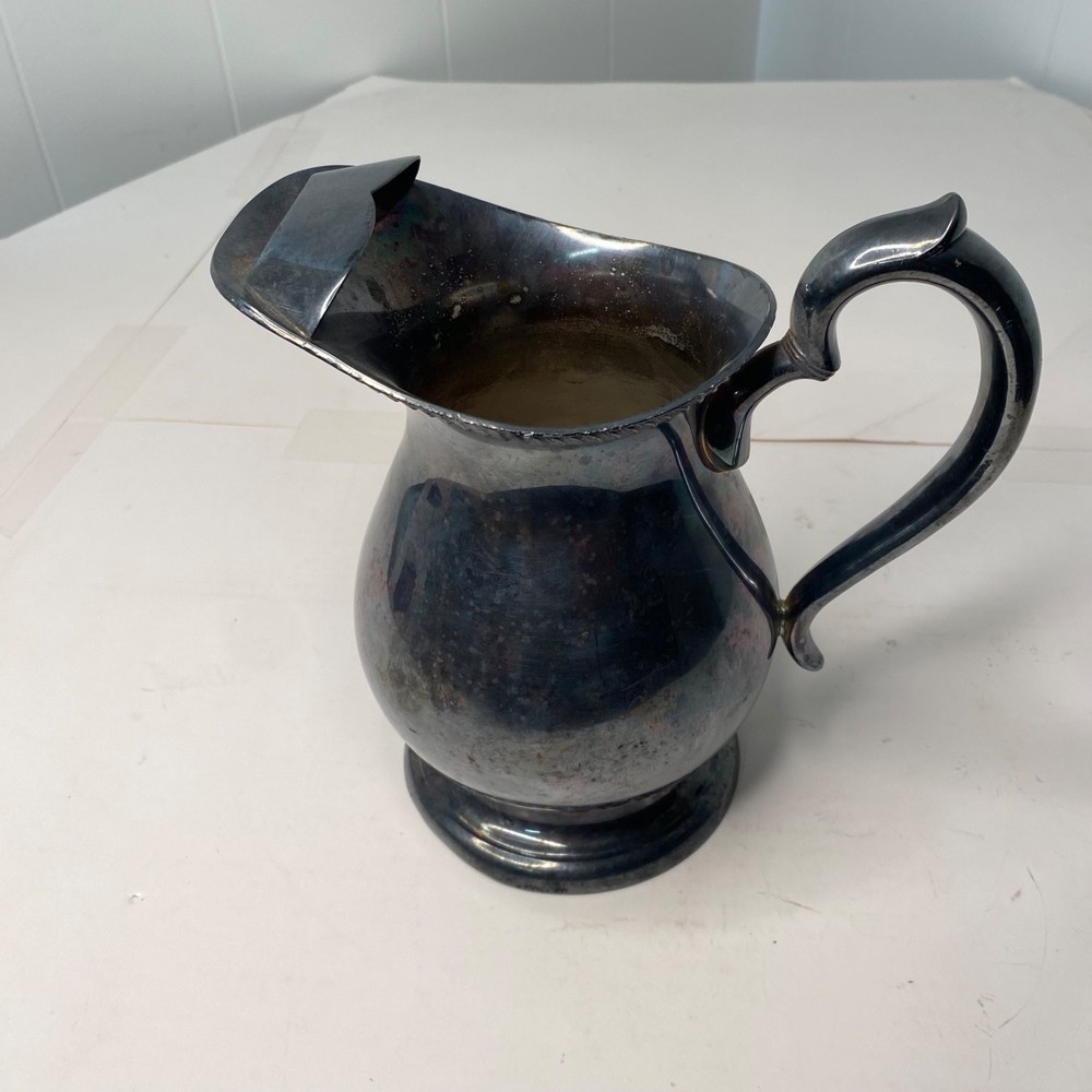 Vintage Silverplate Marshall Fields 9 Inch Tall Water Pitcher