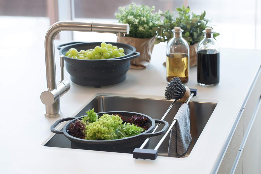 Drip.Line Pure Anthracite - Versatile and Adjustable Kitchen Rack Drip Tray for