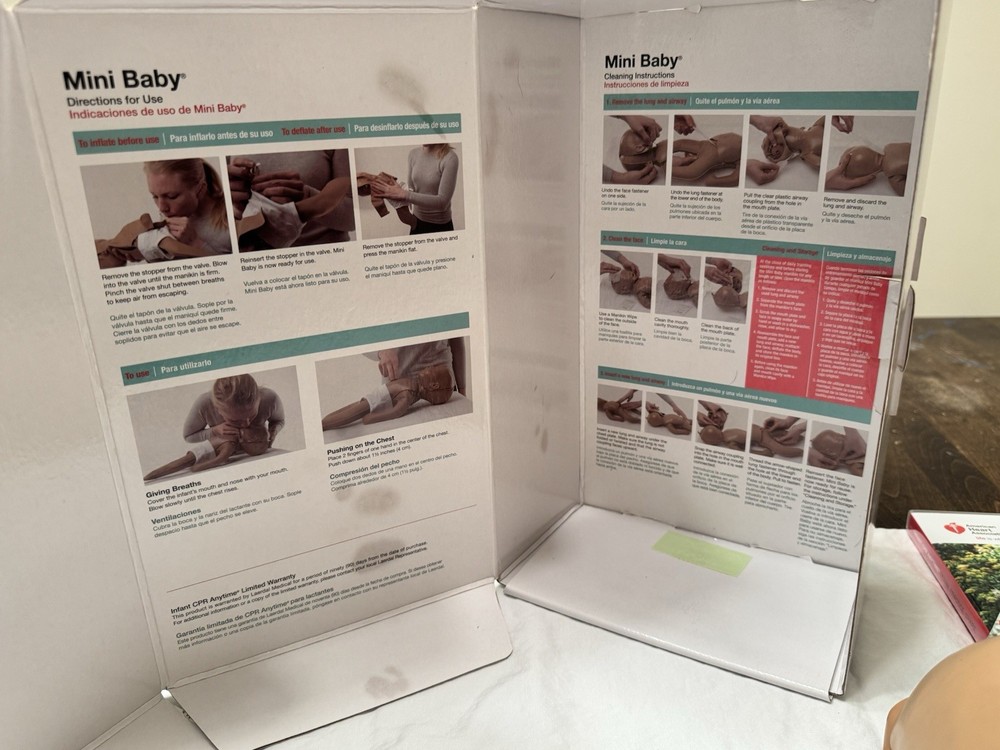 Infant CPR ANYTIME Learn Practice Share by New in Open package