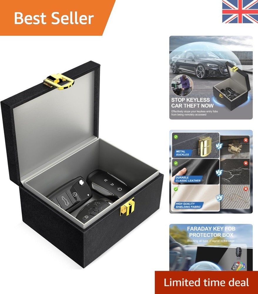 Compact Faraday Box for Keyless Signal Blocking - Anti-Theft Key Protector