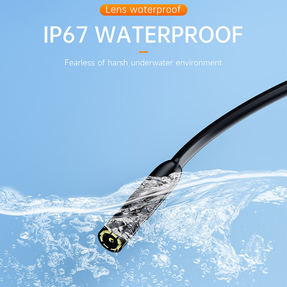 For iPhone 15 14 13 Pro Max Samsung Endoscope Inspection Camera Borescope Cable
