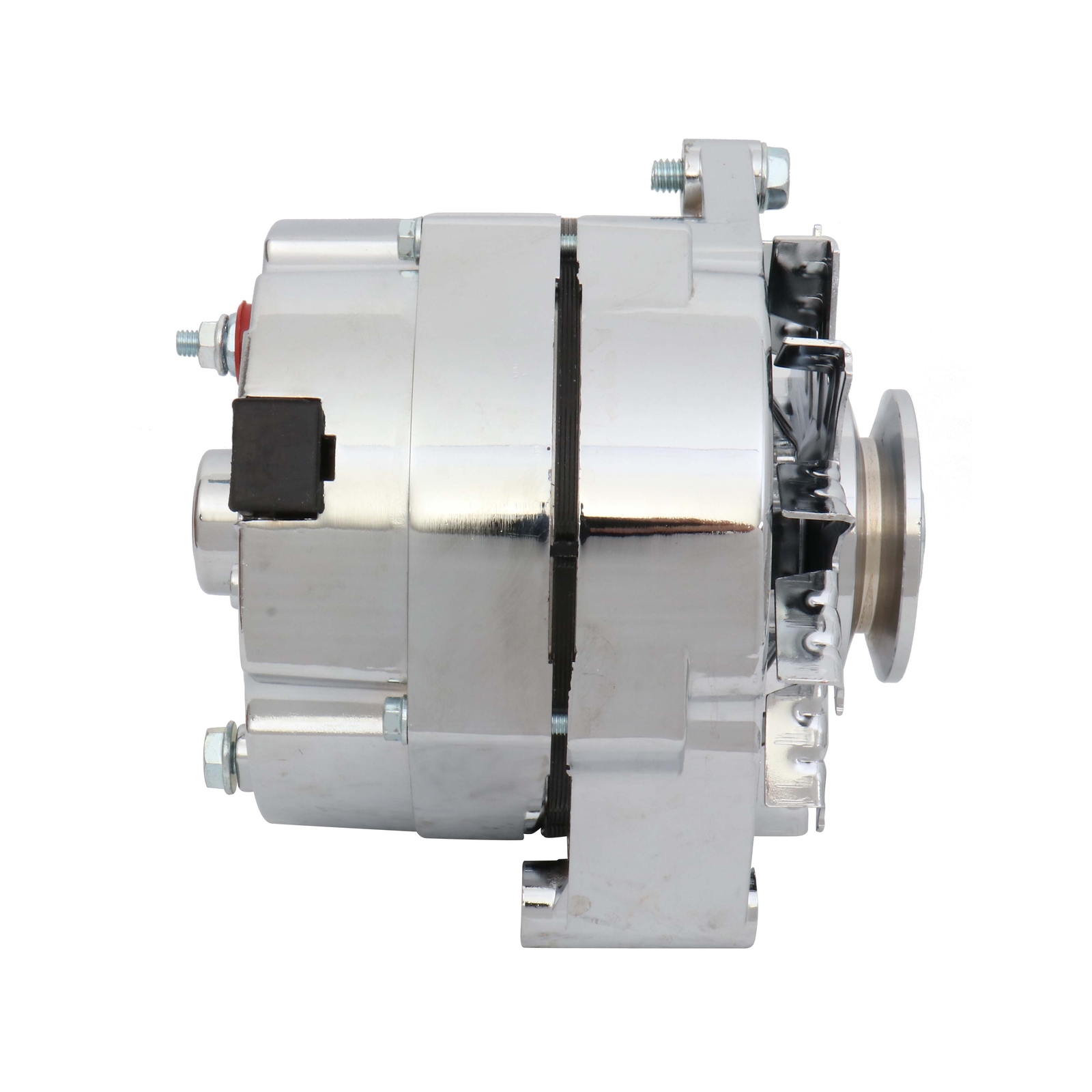 Alternator Fit 110Amp Chrome 1 Wire Self Exciting Street Rod GM 305 350 BBC SBC