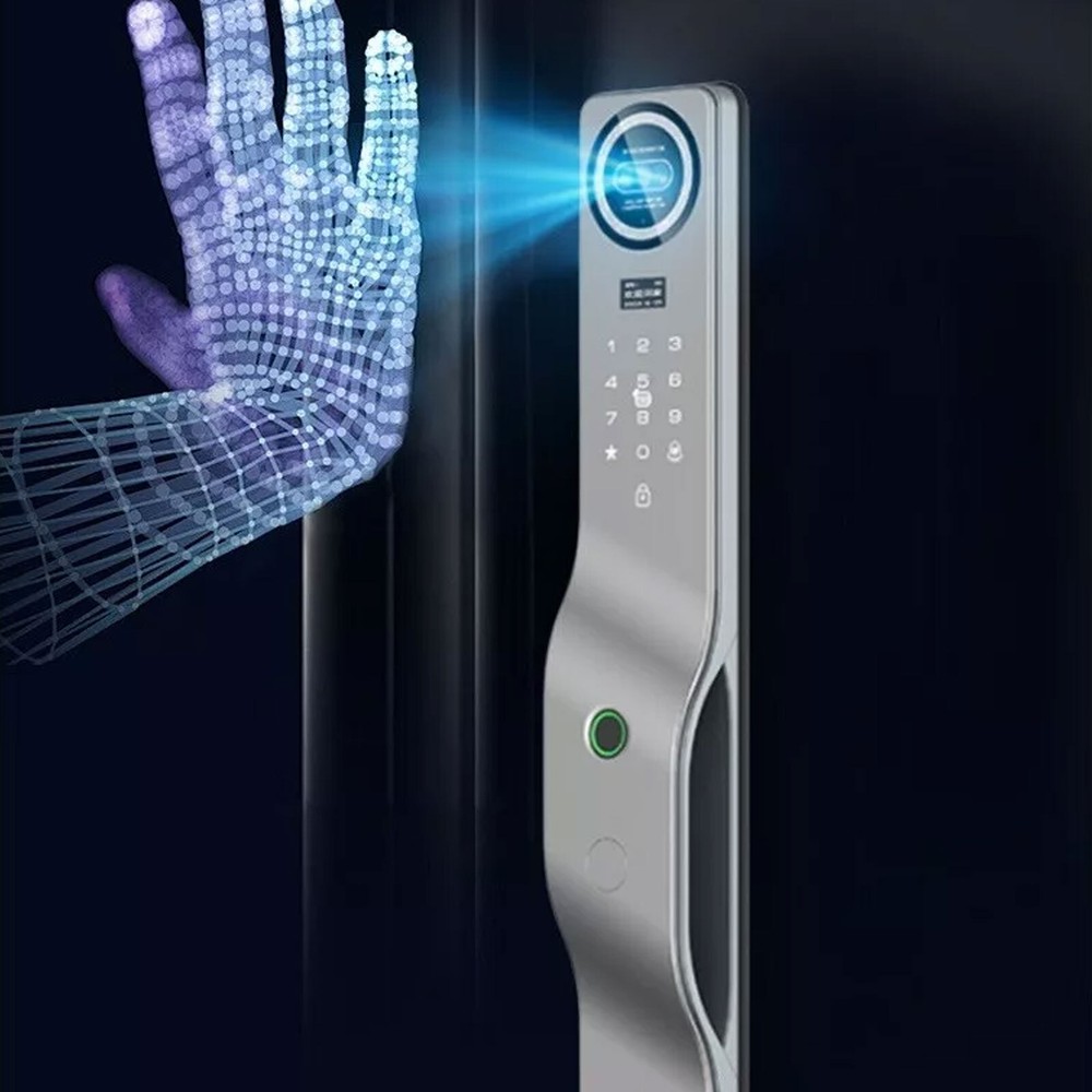 3D face Wifi Digital Smart Lock Fingerprint Visual Intercom Security Door Lock