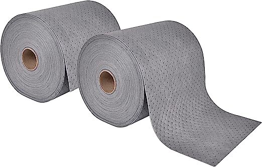 2pcs Aain LT010A Heavy Duty Oil Absorbent Pads, Oil Maintenance Mat Roll 150' L