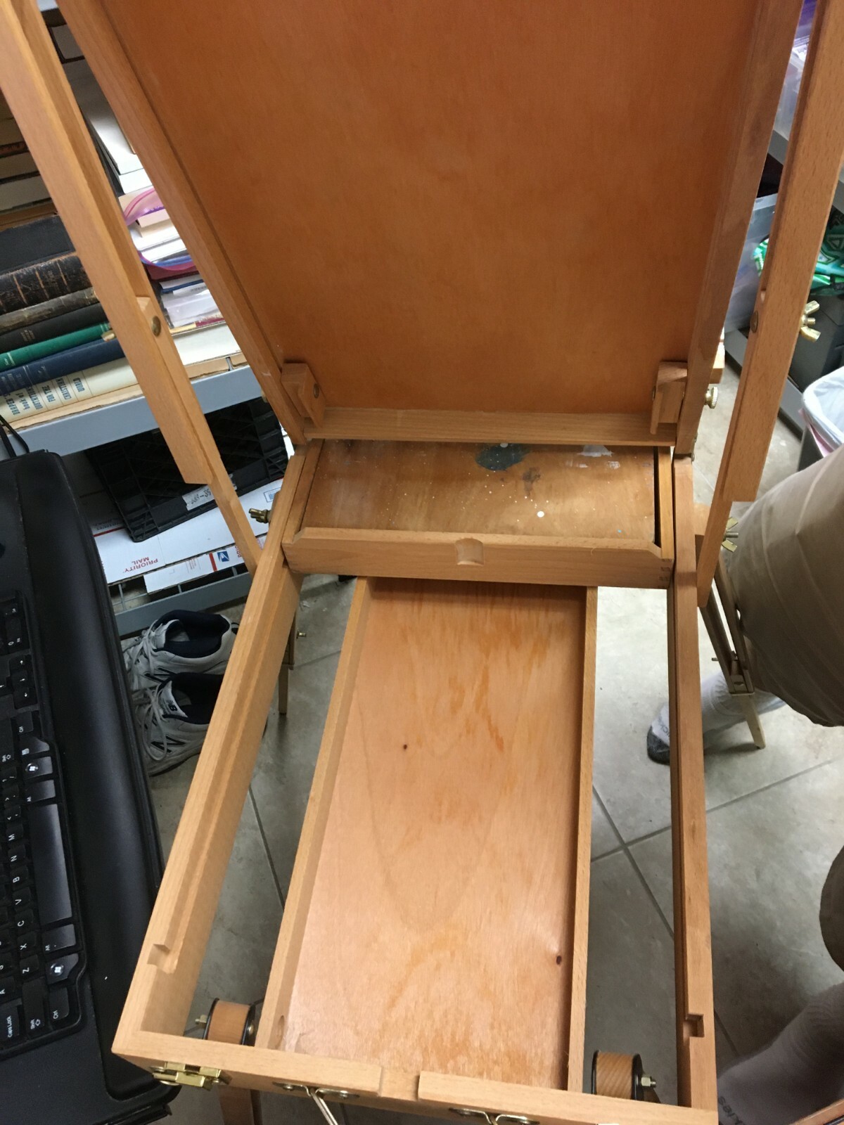 Traveling Art Easel Wood Sketch Box Fully Adjustable