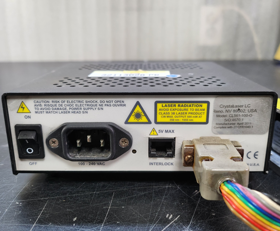 CL 2000 DIODE PUMPED CRYSTAL LASER POWER SUPPLY