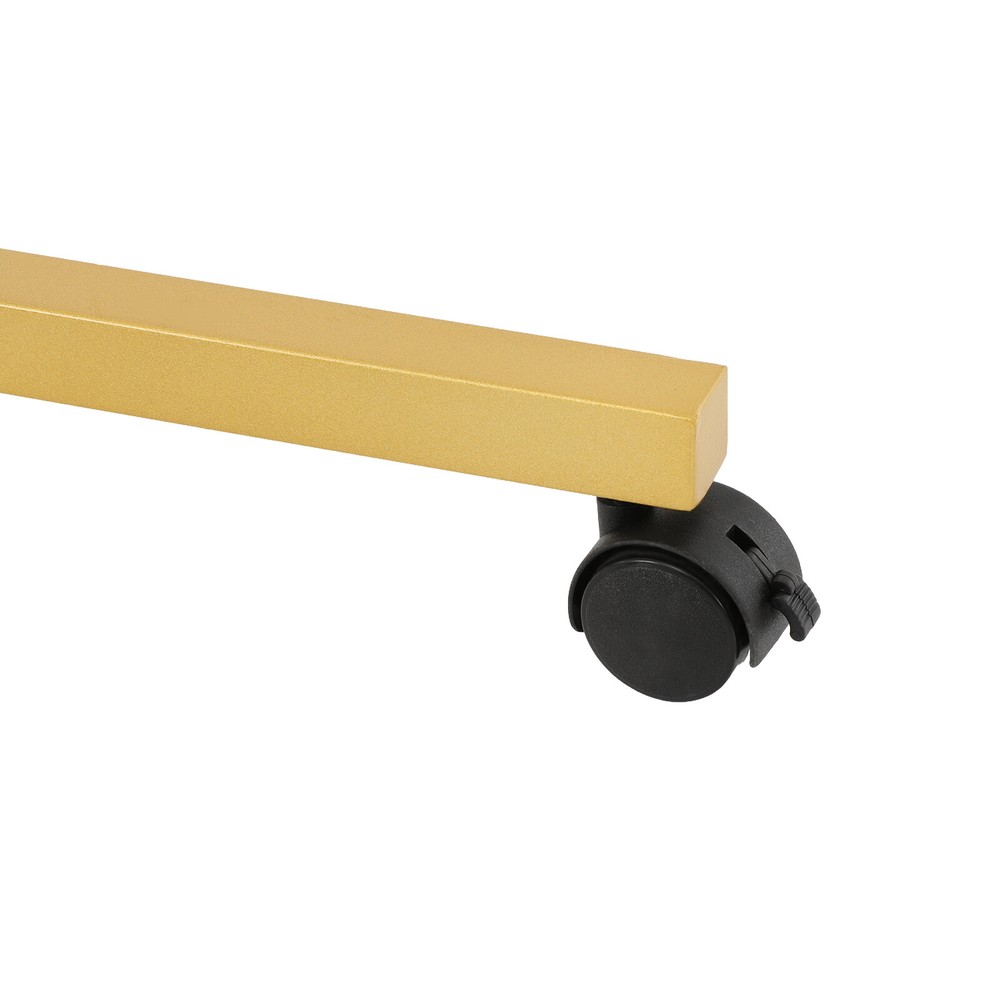 Freestanding Hat Display Rack with Adjustable Hooks & Lockable Wheels