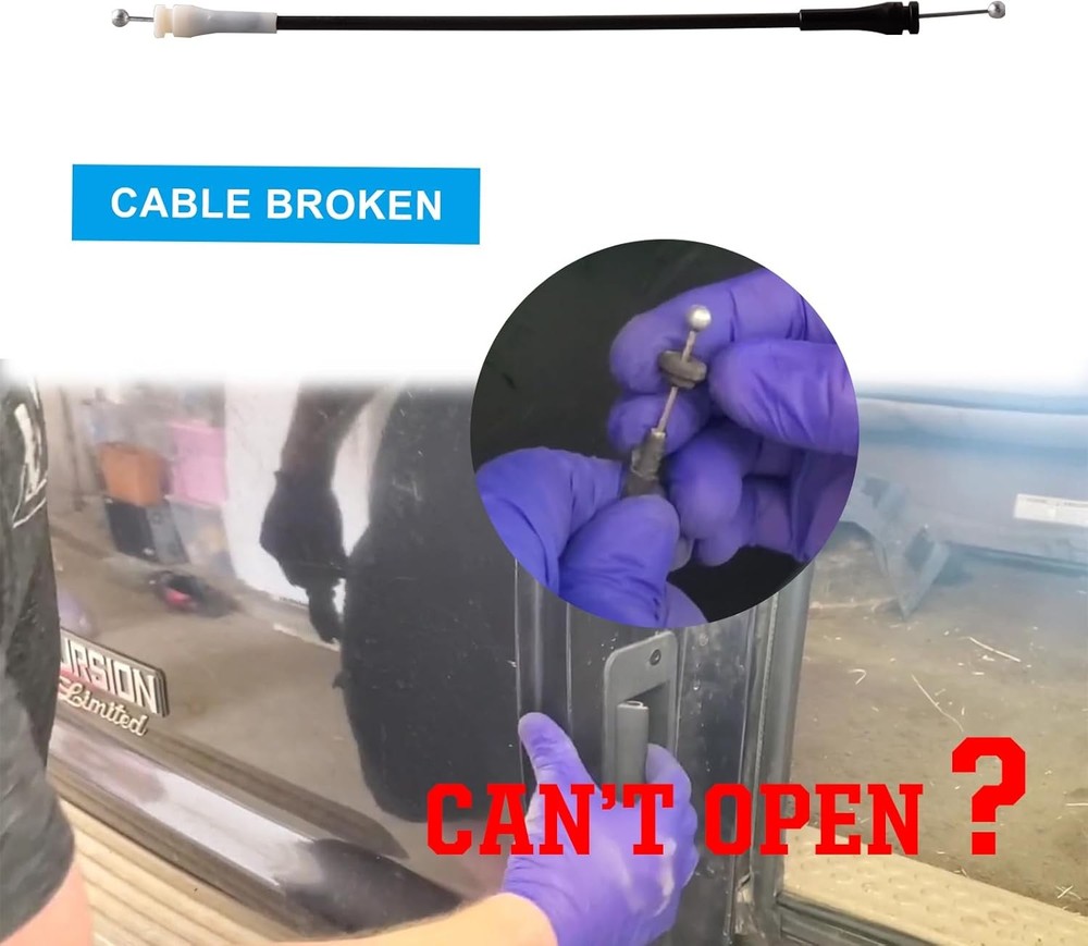 Rear Barn Door Cable Compatible for Ford Excursion 2000-2005 Driver Side...