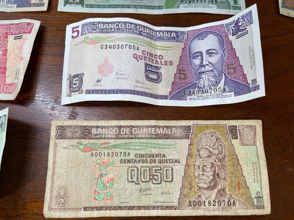 Guatemala 6 Banknotes Lot