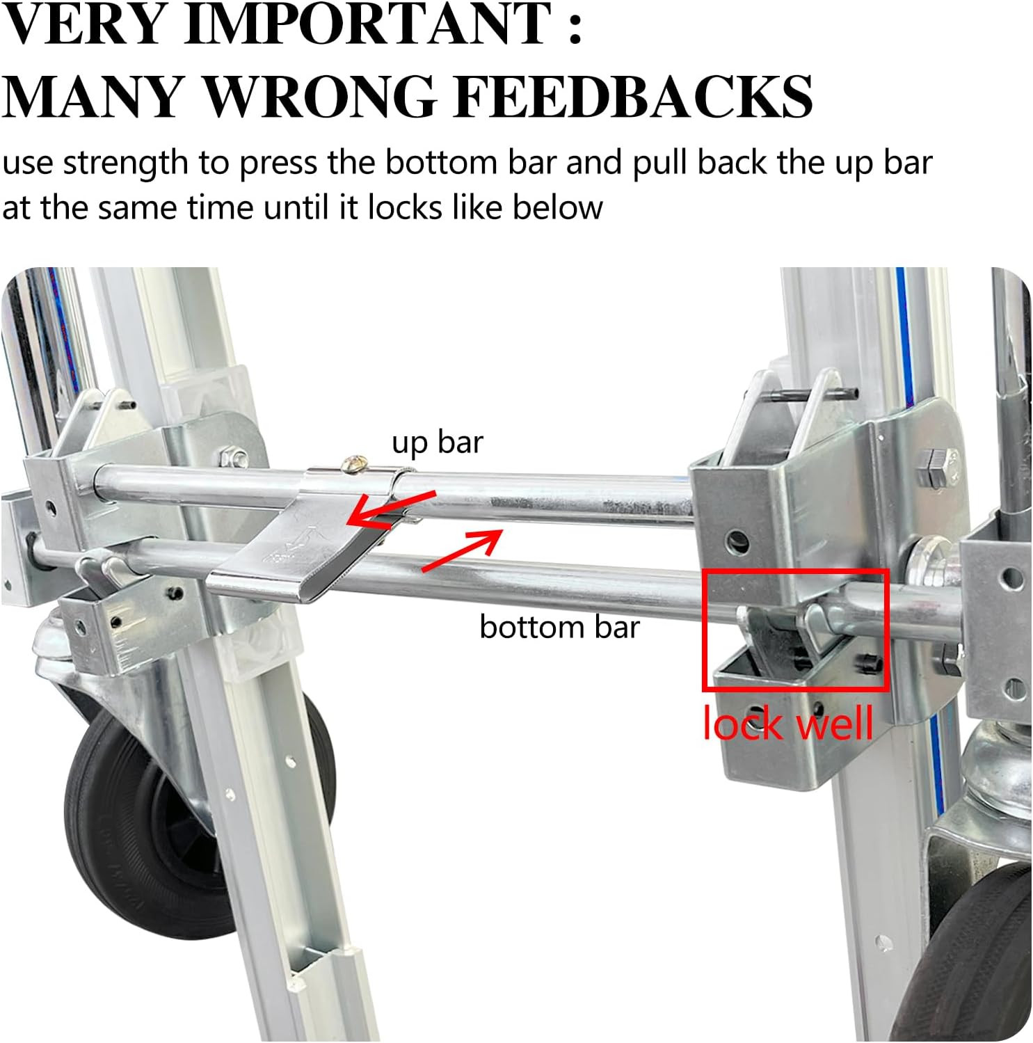 3 in 1 Convertible Hand Truck Dolly Cart Heavy Duty 1000lb Capacity 4 Wheel Furn