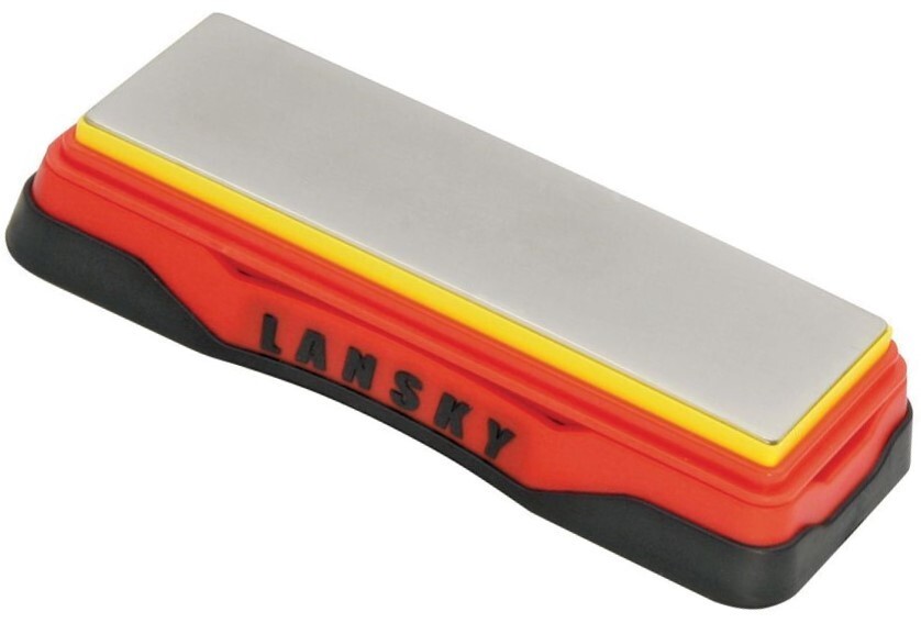 Lansky Bench Stone Unbroken Diamond Extra-Fine Grit Surface Rubber Grip Ring