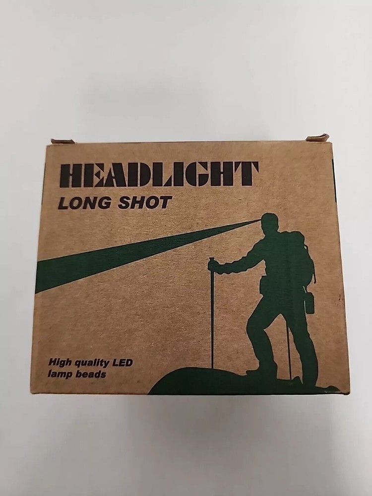 Long Shot Headlight LED Flashlight for Outdoor Activities (2PACK)