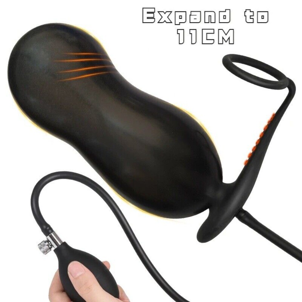Silicone Spreader Dilator Expander Plug Inflatable Extreme Chastity for Couple