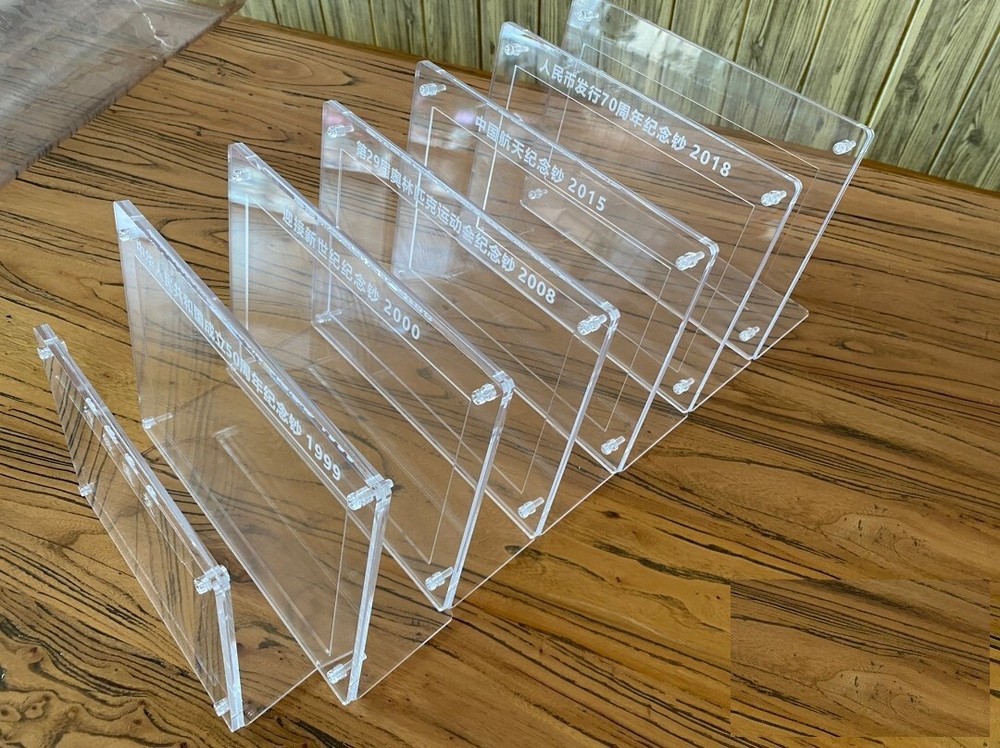 Acrylic Display Frame Case Box with Integrated Stand For PMG / PCGS Banknotes