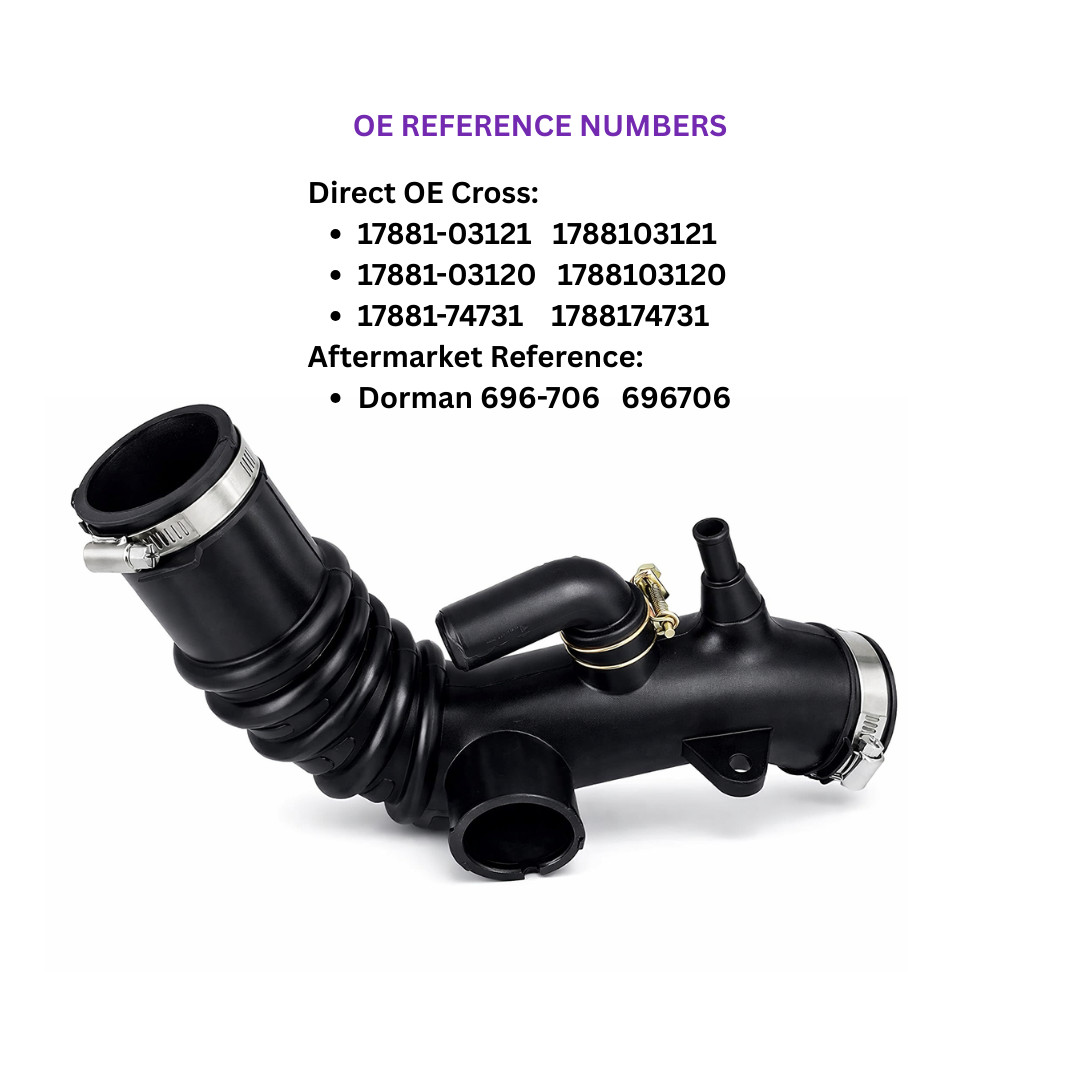 Engine Air Intake Hose for Toyota Camry 1997–2000 Solara 1999-2000 17881-03121