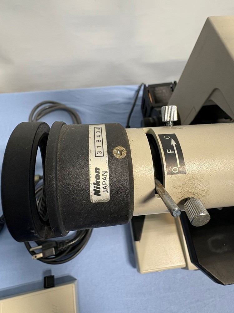 Nikon Optiphot Trinocular Microscope w/ UFX-II Camera Controller & Accessories