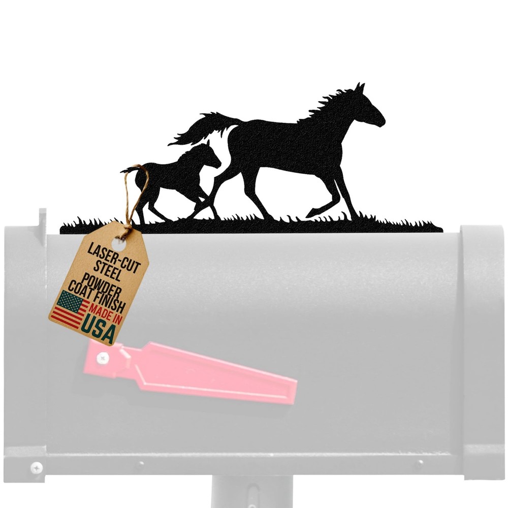 , Inc. Mare & Foal Horse Mailbox Topper