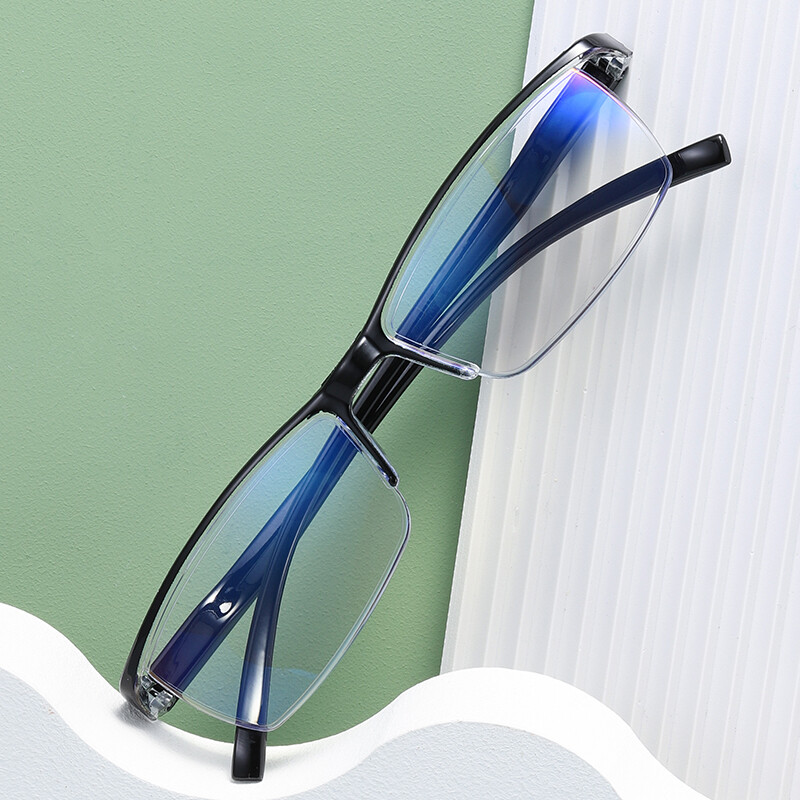 12Pair Mens Rectangular Blue Light Blocking Reading Glasses Spring Hinge Readers