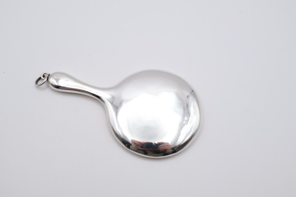 Antique Sterling Silver Chatelain Mirror Hallmarked Birmingham 1913