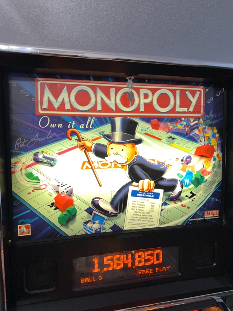 Platinum Edition Monopoly Pinball Machine