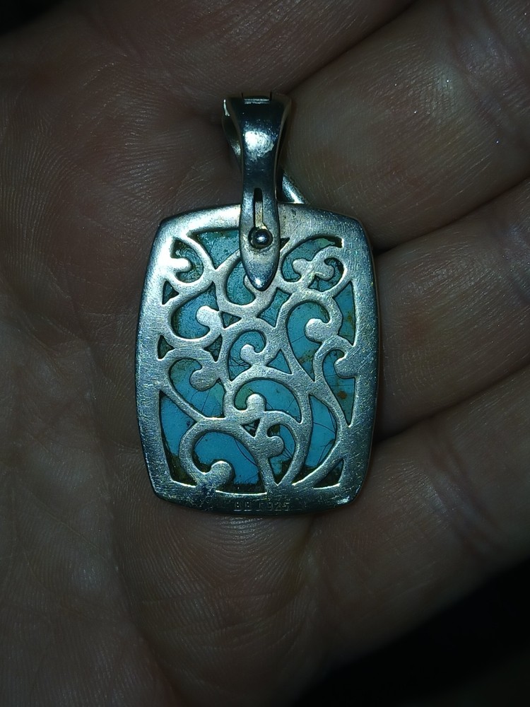 Natural Turquoise Sterling Silver ENHANCER