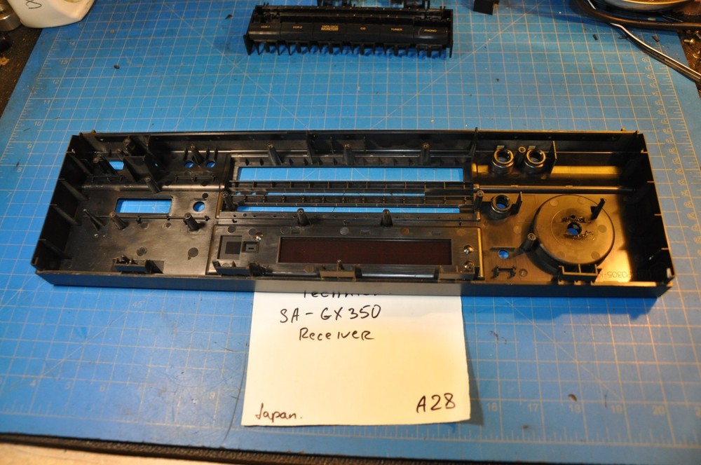 Technics SA-GX350 Receiver Replacement Parts Front Face Panel Plate