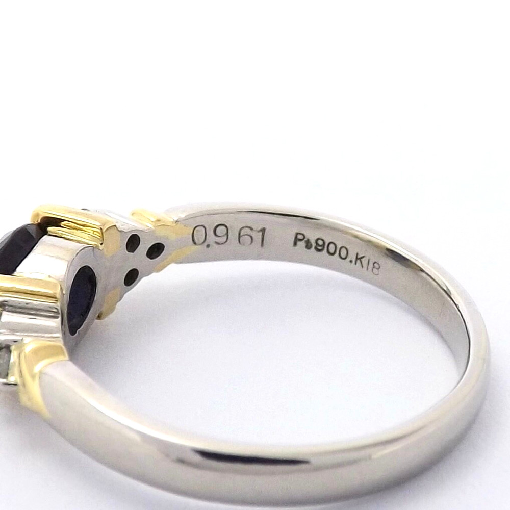 Solid Platinum 18k Gold Natural Blue Sapphire Diamond Engagement Ring Setting