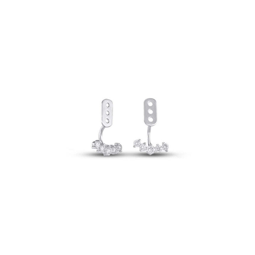 Diamond Earring Jackets For Diamond Studs 14K Yellow Gold Dangle/Drop